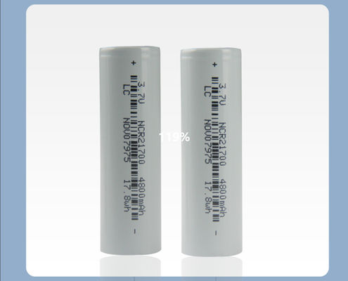 품질  21*70mm Rechargeable Flashlight Battery 21700 3.7 V Li Ion Battery 4800mah 공장