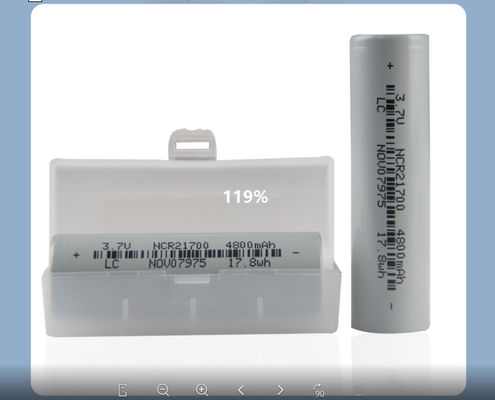 21*70mm 재충전용 손전등 배터리 21700 3.7 V 리튬 이온 배터리 4800mah