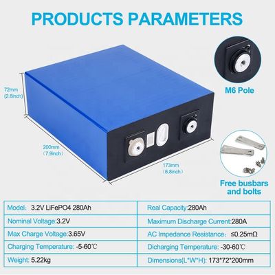 MSDS 세륨 주문 리튬 이온 건전지는 280ah 3.2 V Lifepo4 건전지를 포장합니다