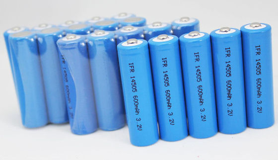 14500 3.2V600mah 리튬 LiFePO4 배터리