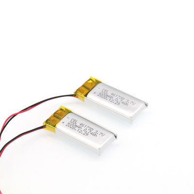 UL CE가 있는 충전식 사용자 정의 5mm 3.7v 200mah 리튬 이온 폴리머 배터리 /li-po 배터리