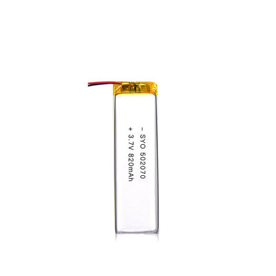 딥 사이클 602749 820mAh 3.7볼트 리튬 이온 폴리머 배터리