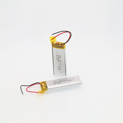 RoHS 승인 602040P 3.7 V 400mah 재충전 전지 높은 방전 비율