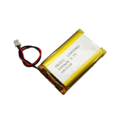 5mm UL 세륨을 가진 고열 리튬 이온 건전지 3.7 V 200mah Lipo 건전지