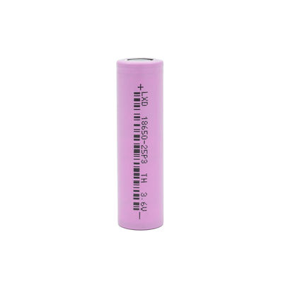 3C 최대 3.6v 2500mah 18650 리튬 이온 배터리 리튬 원통형 셀