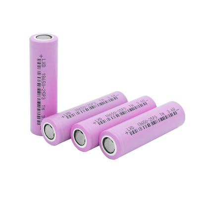 3C 최대 3.6v 2500mah 18650 리튬 이온 배터리 리튬 원통형 셀